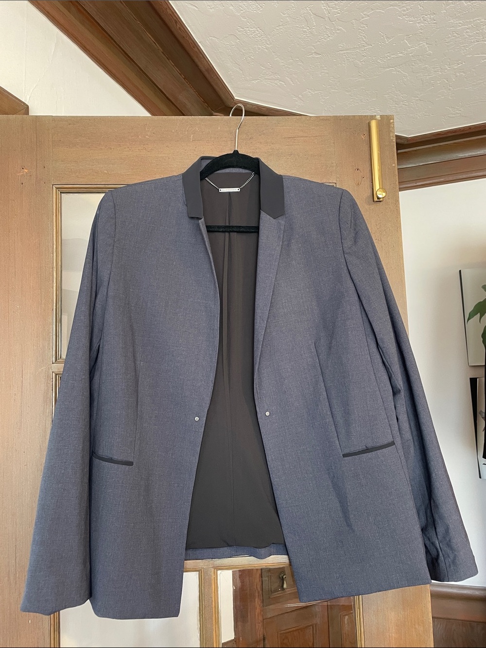 Women’s Navy (powdered) Elie Tahari Open-Front Blazer Jacket sz 12
